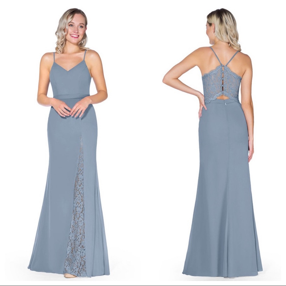 Azazie Caroline Gown in Dusty Blue